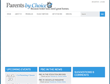 Tablet Screenshot of parentsbychoice.net
